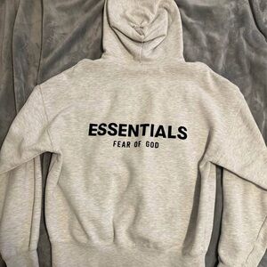 Essentials White Hoodie